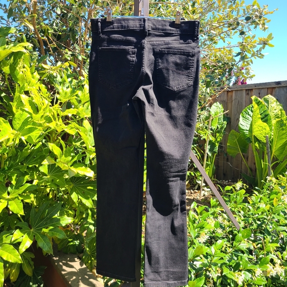Lee Flex Motion Regular Fit Mid Rise Straight Leg Black Jeans Size 10 SHORT - Picture 2 of 10